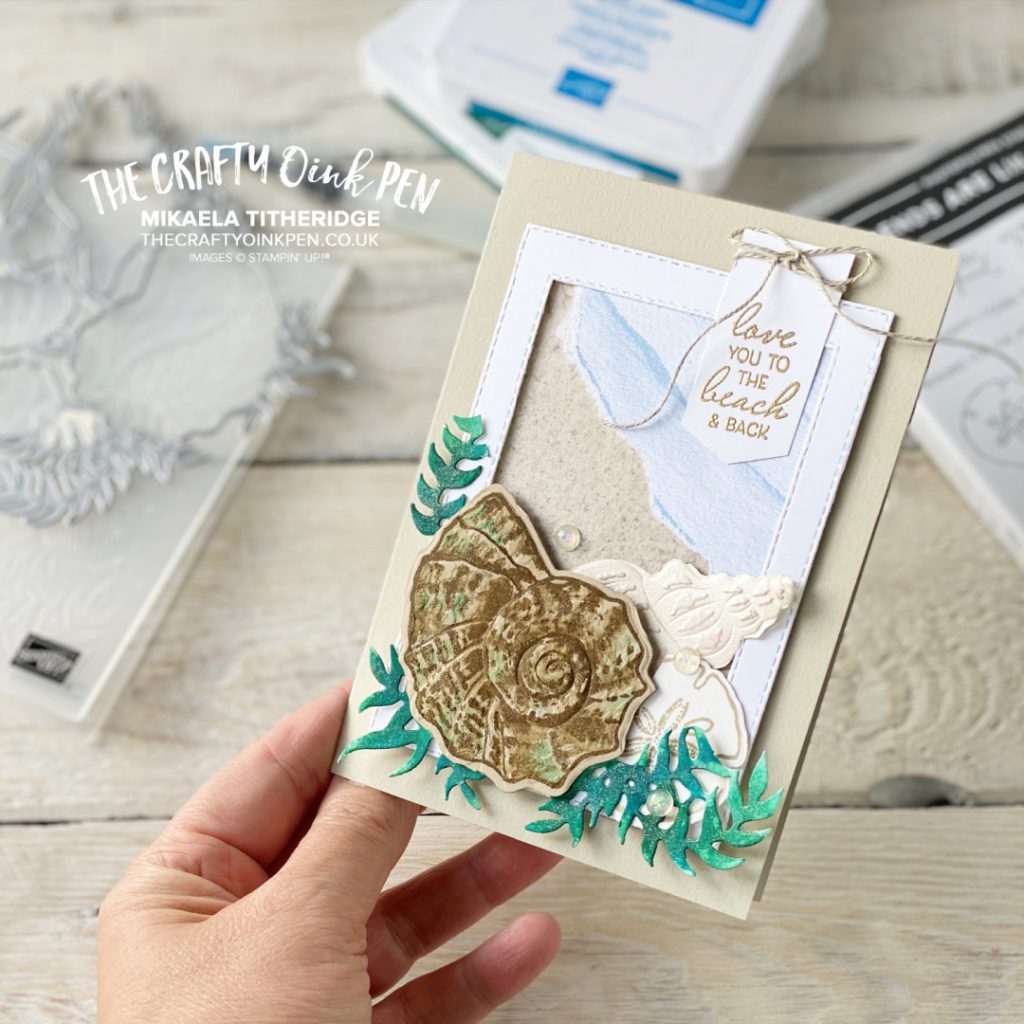 All Star Tutorial blog Hop card using Sand and Sea by Stampin' Up!
