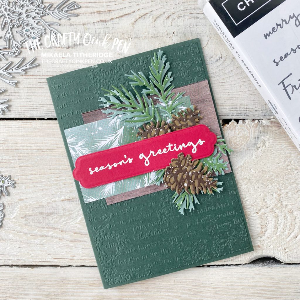 Christmas to Remember, Pinecones and Christmas Tidings from The Crafty oINK Pen