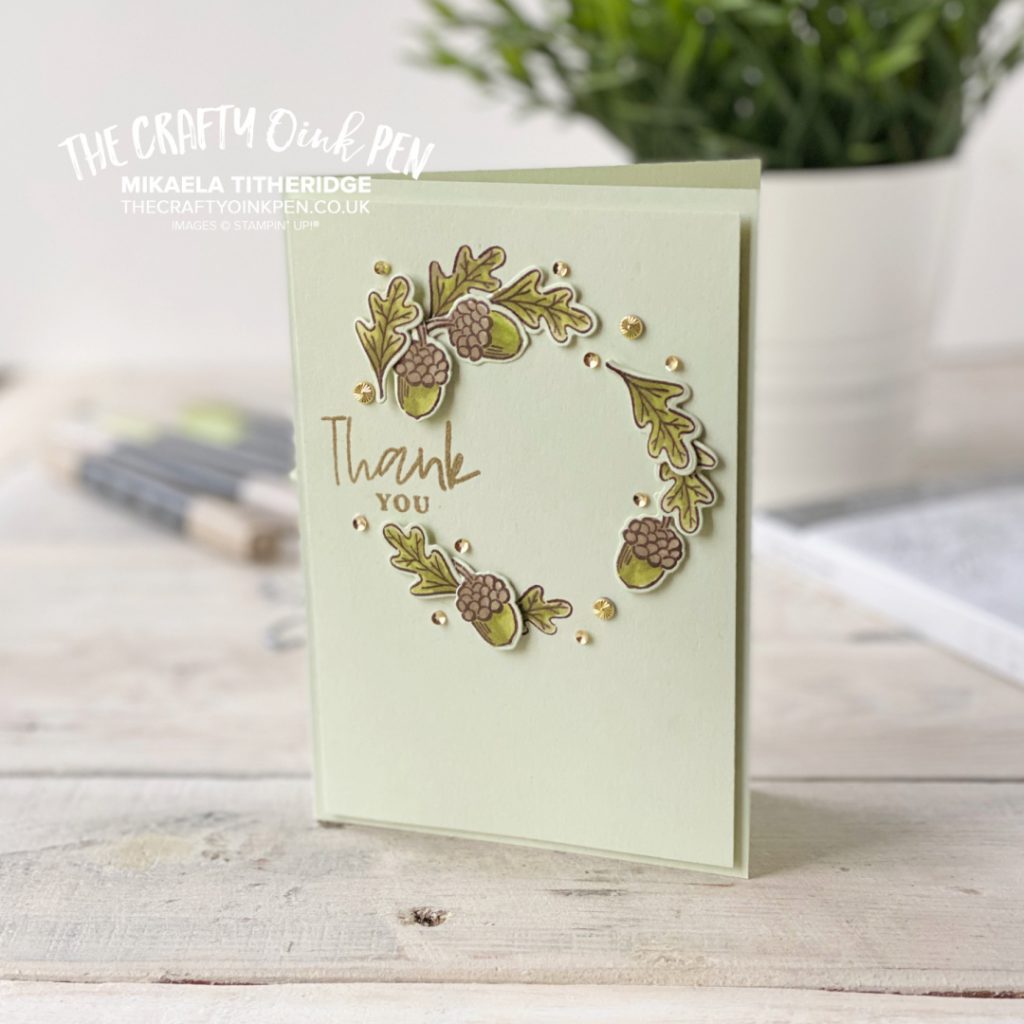 stamping through the catalogue with Fond of Autumn wreath