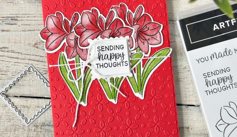 Card Layout Challenge using Artful Amaryllis