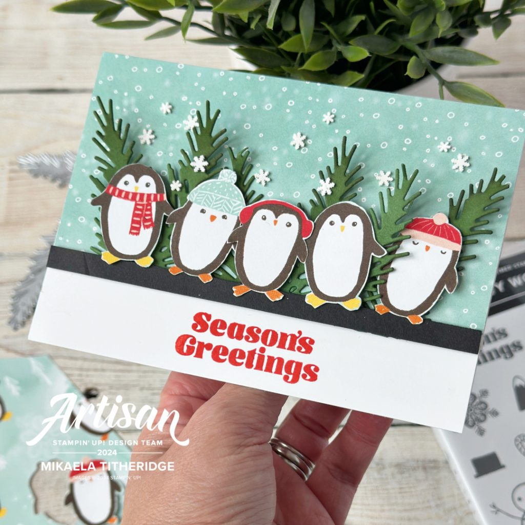 Snowy Wonder of DSP Penguins from the Snowy Scenes Suite by The Crafty oINK Pen