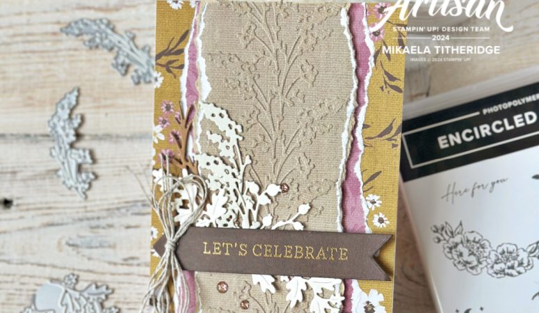 Faux Embossed Encircled in Nature