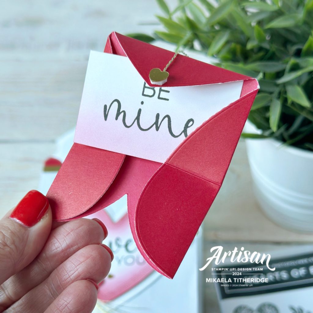 Hearts of Elegance Love note by The Crafty oINK Pen
