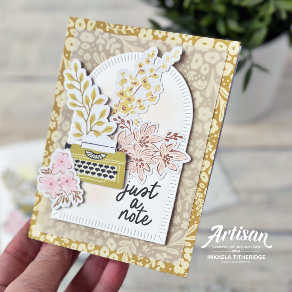 Typewriter Mix and Match note cards by The Crafty oiNK Pen