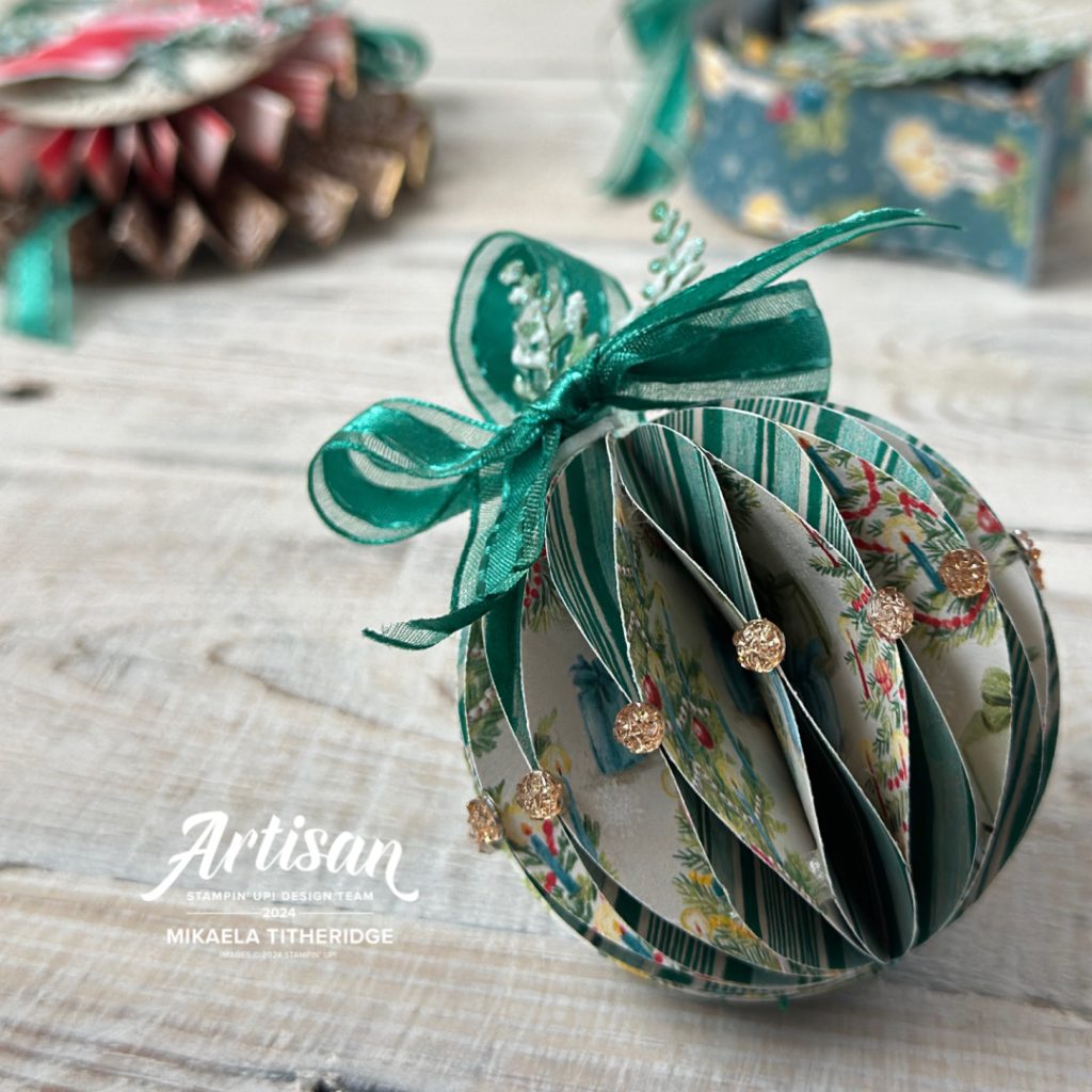 Sentimental Christmas Hanging Honeycomb Ornament by The Crafty oINK Pen