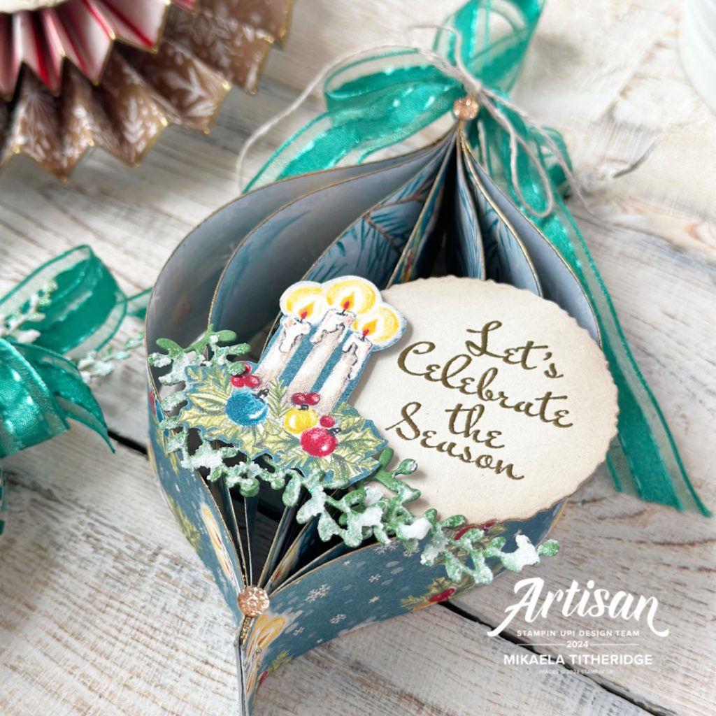 Sentimental Wishes and Sentimental Christmas hanging ornament by The Crafty oINK Pen
