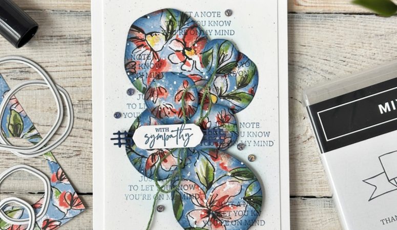 Around it all with Mixed Media Florals