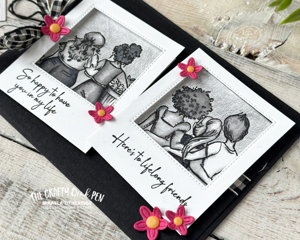 Black and White Lifelong Friends by The Crafty oINK Pen