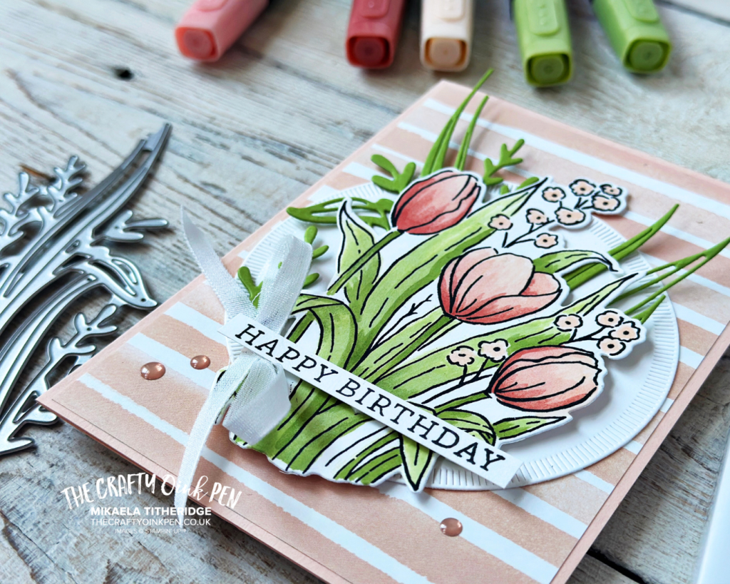 Handmade card using Mixed florals and a colour challenge for GDP521 by The Crafty oINK Pen