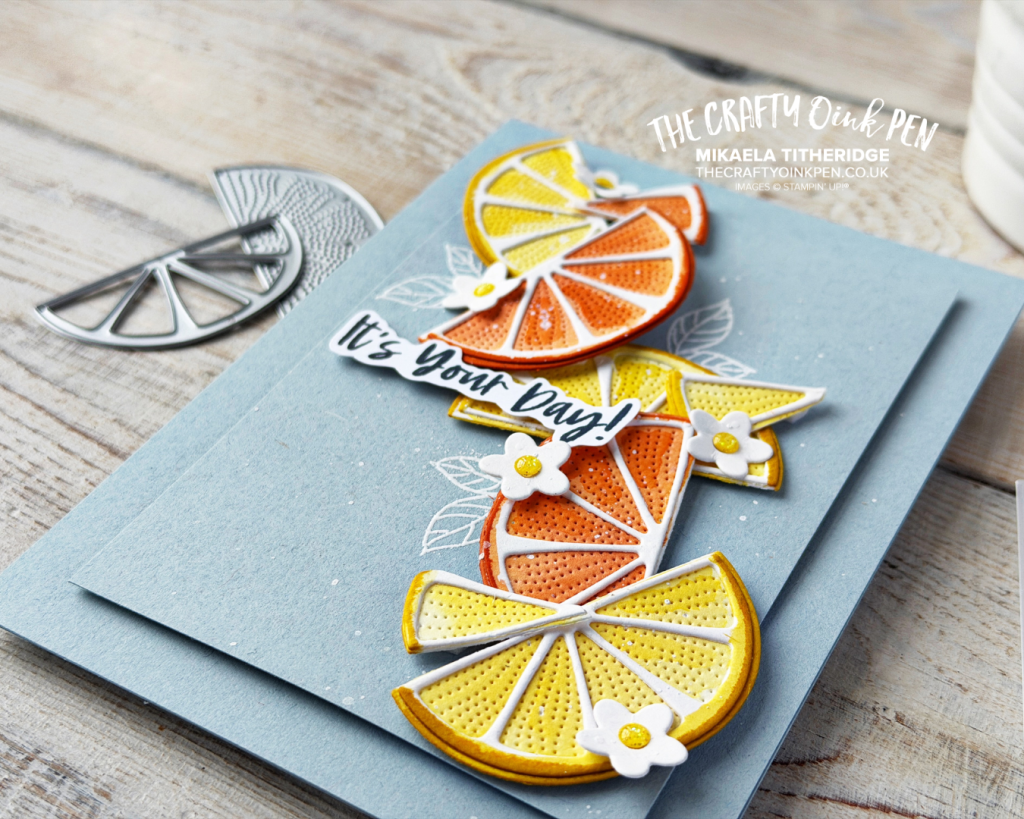 Citrus Fruit card using Made with Sweetness for #gdp541 Colour Challenge - by the Crafty oINK Pen