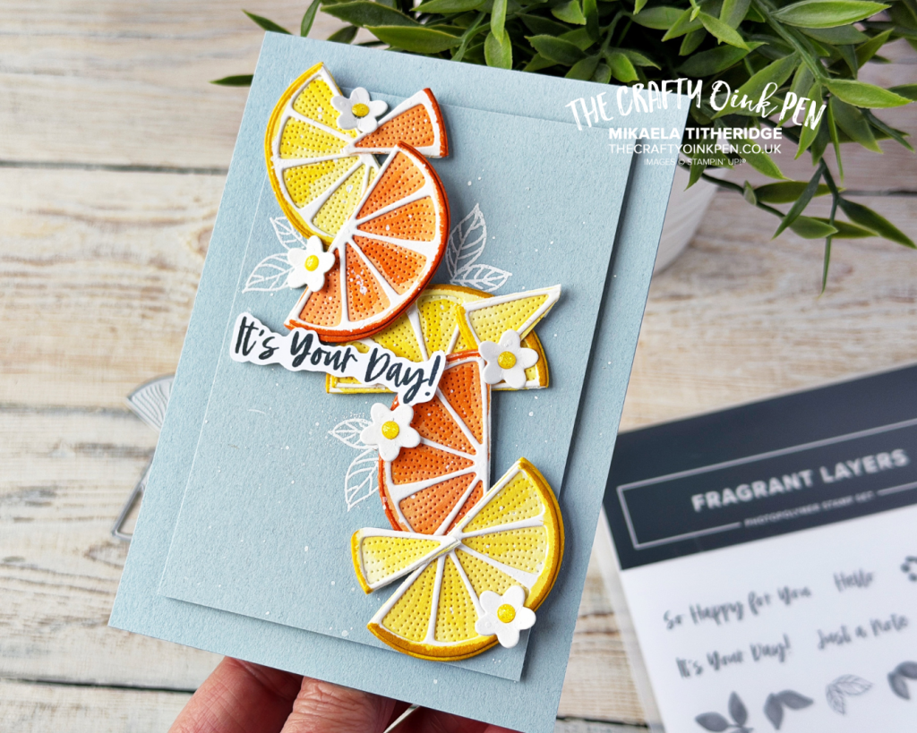 Citrus Fruit made with sweetness card for #gdp541 colour challenge by The Crafty oINK Pen