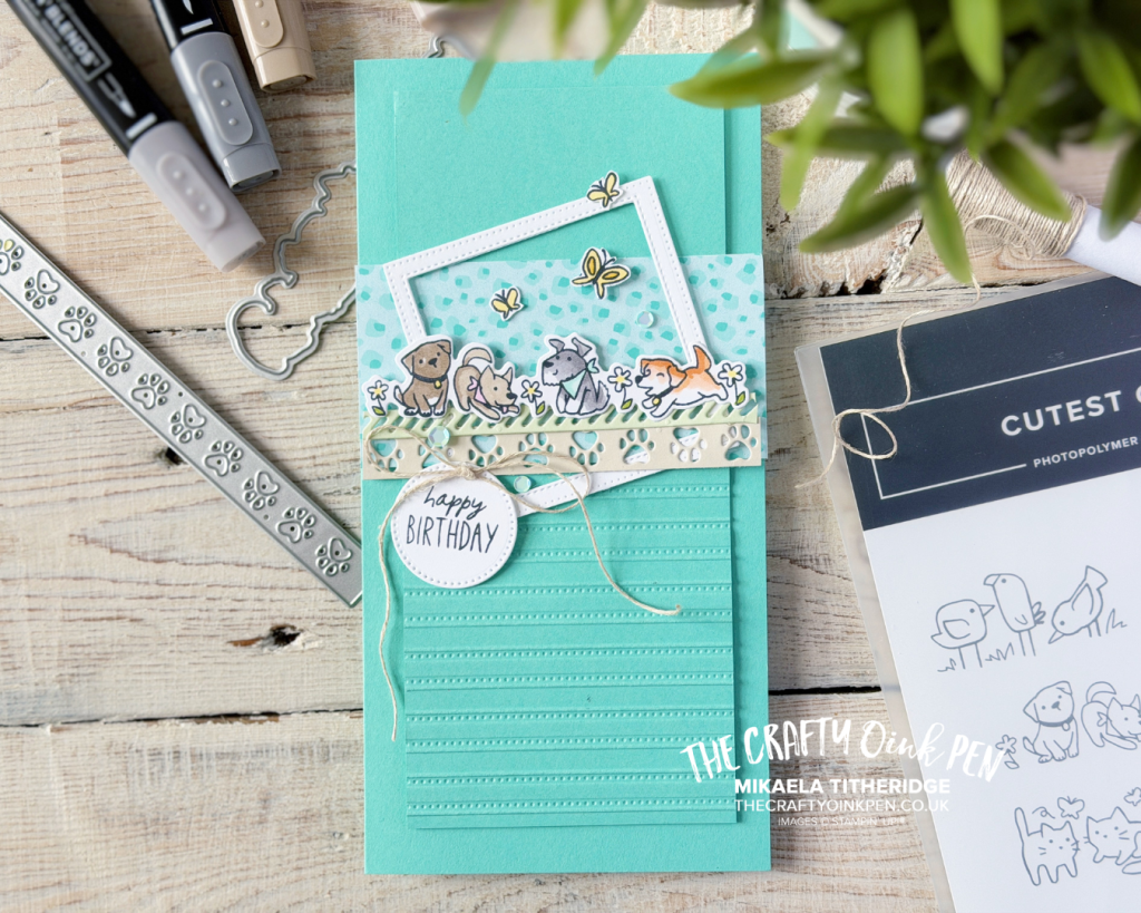 Cutest Crew card for Creative Stamping Magazine by The Crafty oiNK Pen